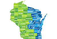 Map of wisconsin