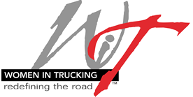 Women in Trrucking logo and link to their website