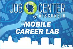 Logo and link to Job Center of Wisconsin's Mobile Career Lab