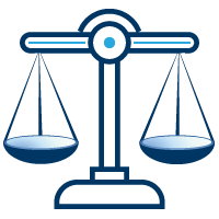 Icon of scales of justice