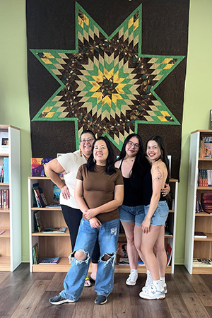 Young ladies at the Maamigin bead store
