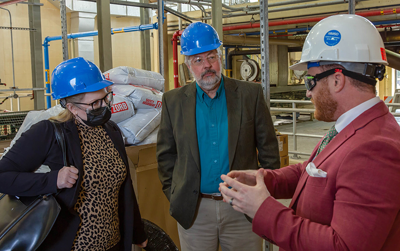 DWD Secretary-designee Amy Pechacek visited MMSD's South Shore Water Reclamation Facility 