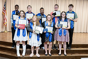 Project SEARCH graduates receiving diplomas