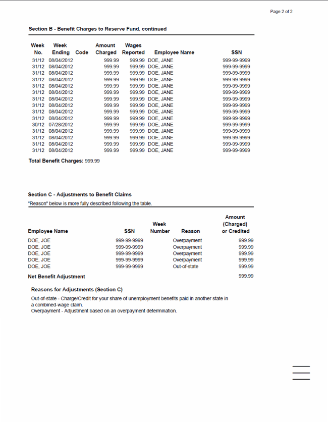 Sample Form UCT-14384-E, Page 2