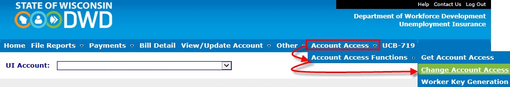 Change Account Access