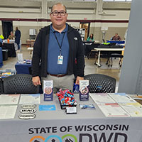 DVOP Michael Xiong, at the Twin Ports Veterans Expo in Superior, Wisconsin. Hosted by the Douglas County Veteran's Service Office and the Veteran and Nontraditional Student Center (VNSC) at UW Superior.