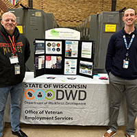 LVER Thomas Krystyn and DVOP Michael Reynders, 2025 Milwaukee Veteran Stand Down